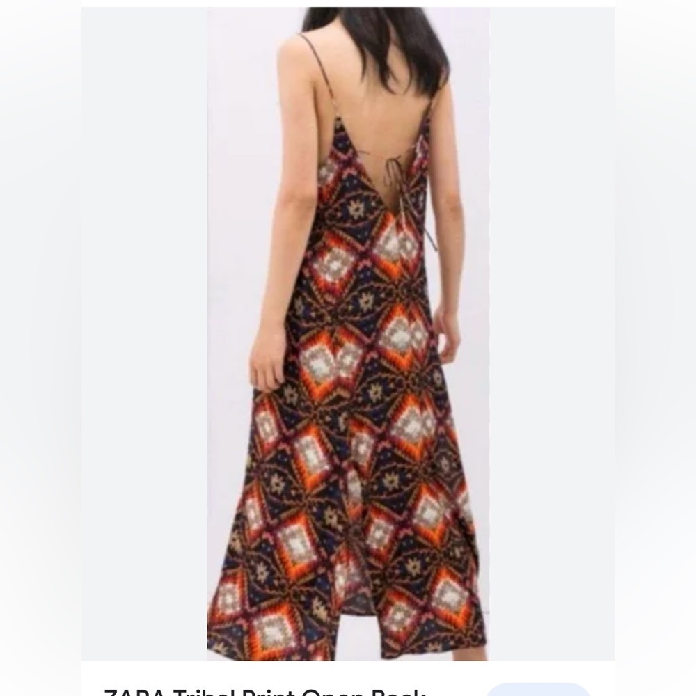 ZARA Tribal Print Open Back Slit Maxi Dress
SIZE M-NWOT -😍 Beautiful!!​​​ - Picture 3 of 16